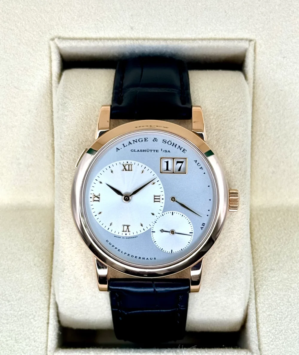 2000 A Longe & Shone Lange 1 38.5mm 101.032 Rose Gold Silver Dial
