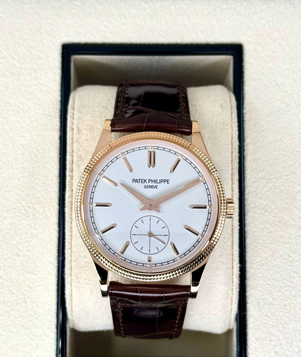 Patek Philippe Calatrava 40mm 6119R  Rose Gold White Dial