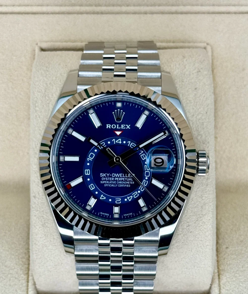 NEW 2023 Rolex Sky-Dweller 42mm 326934 Jubilee Blue Dial