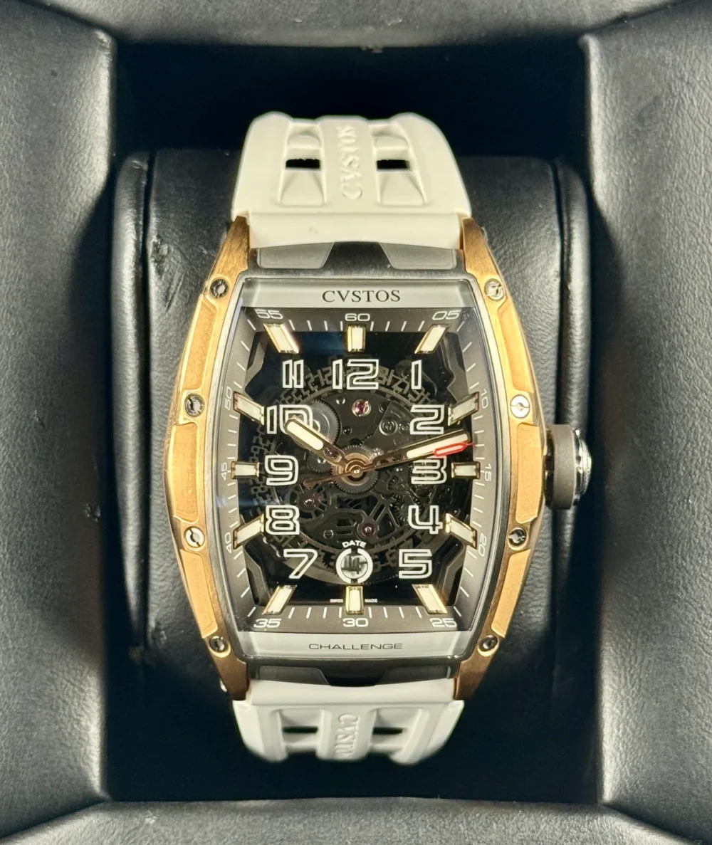 Cvstos Challenge II JetLiner SL Brancard 41mm Rose Gold & Titanium Skeleton