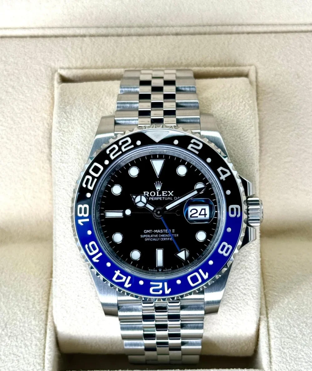 NEW 2023 Rolex GMT-Master II "Batgirl" 40mm 126710BLNR Jubilee Black Dial