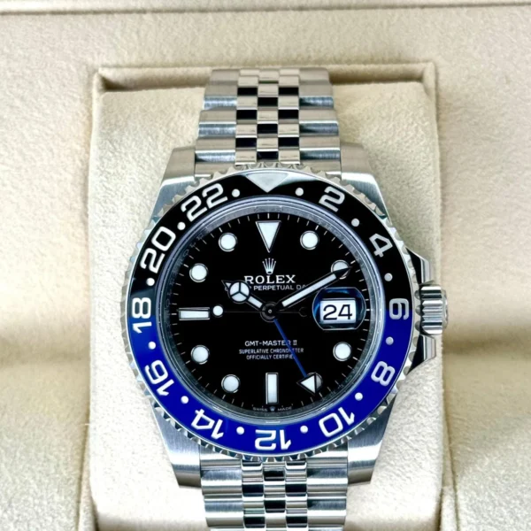 NEW 2023 Rolex GMT-Master II "Batgirl" 40mm 126710BLNR Jubilee Black Dial