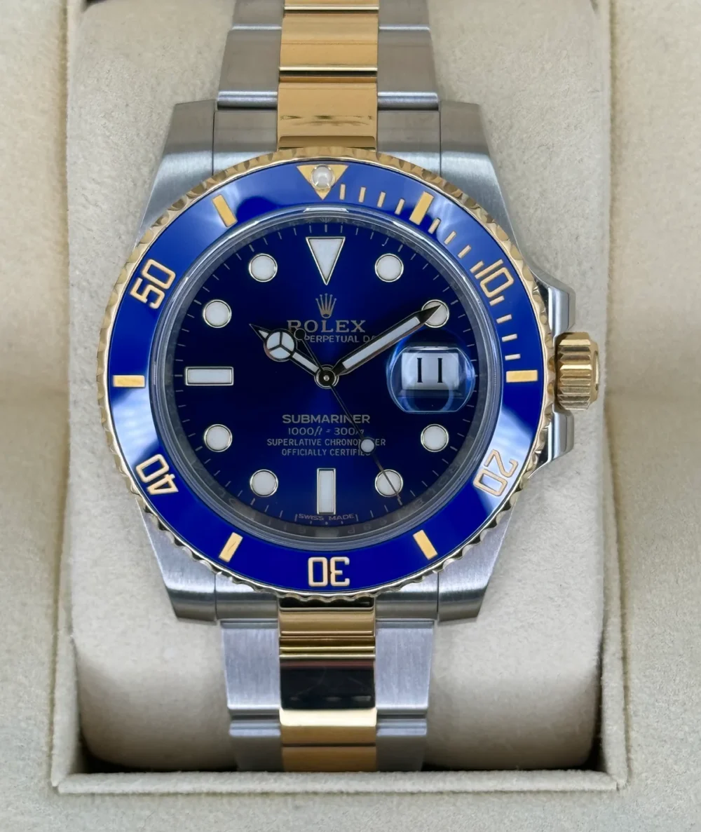 2017 Rolex Submariner "Bluesy" 40mm 116613LB Two-Tone Blue Dial