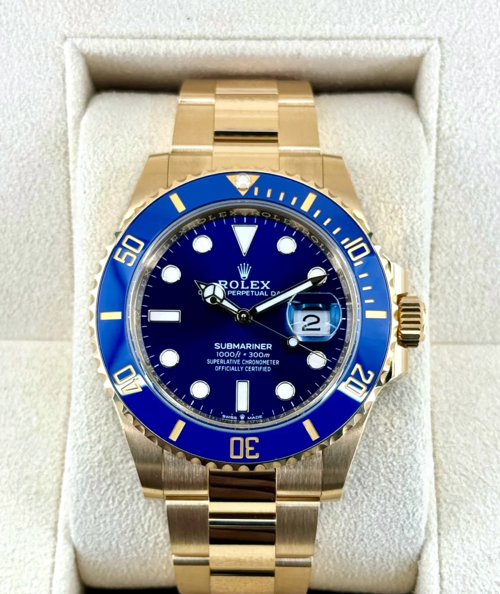 2024 Rolex Submariner "Bluesy" 41mm 126618LB Yellow Gold Blue Dial