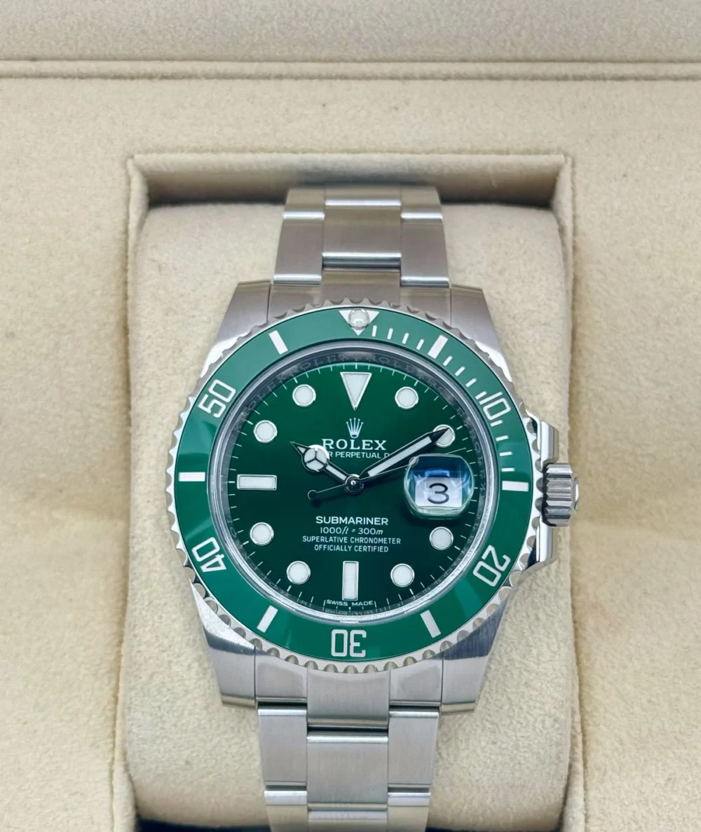 2018 Rolex Submariner “Hulk” 40mm 116610LV Green Dial