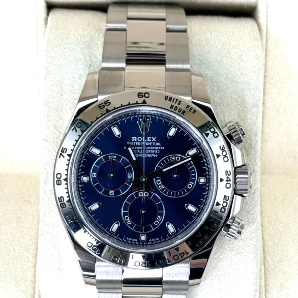2021 Rolex Daytona 40mm 116509 White Gold Blue Dial