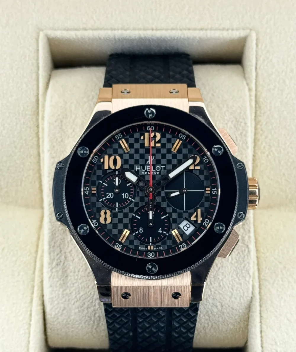 Big Bang Chronograph 41mm 341.PB.131.RX Rose Gold Black Dial
