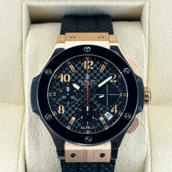 Big Bang Chronograph 41mm 341.PB.131.RX Rose Gold Black Dial