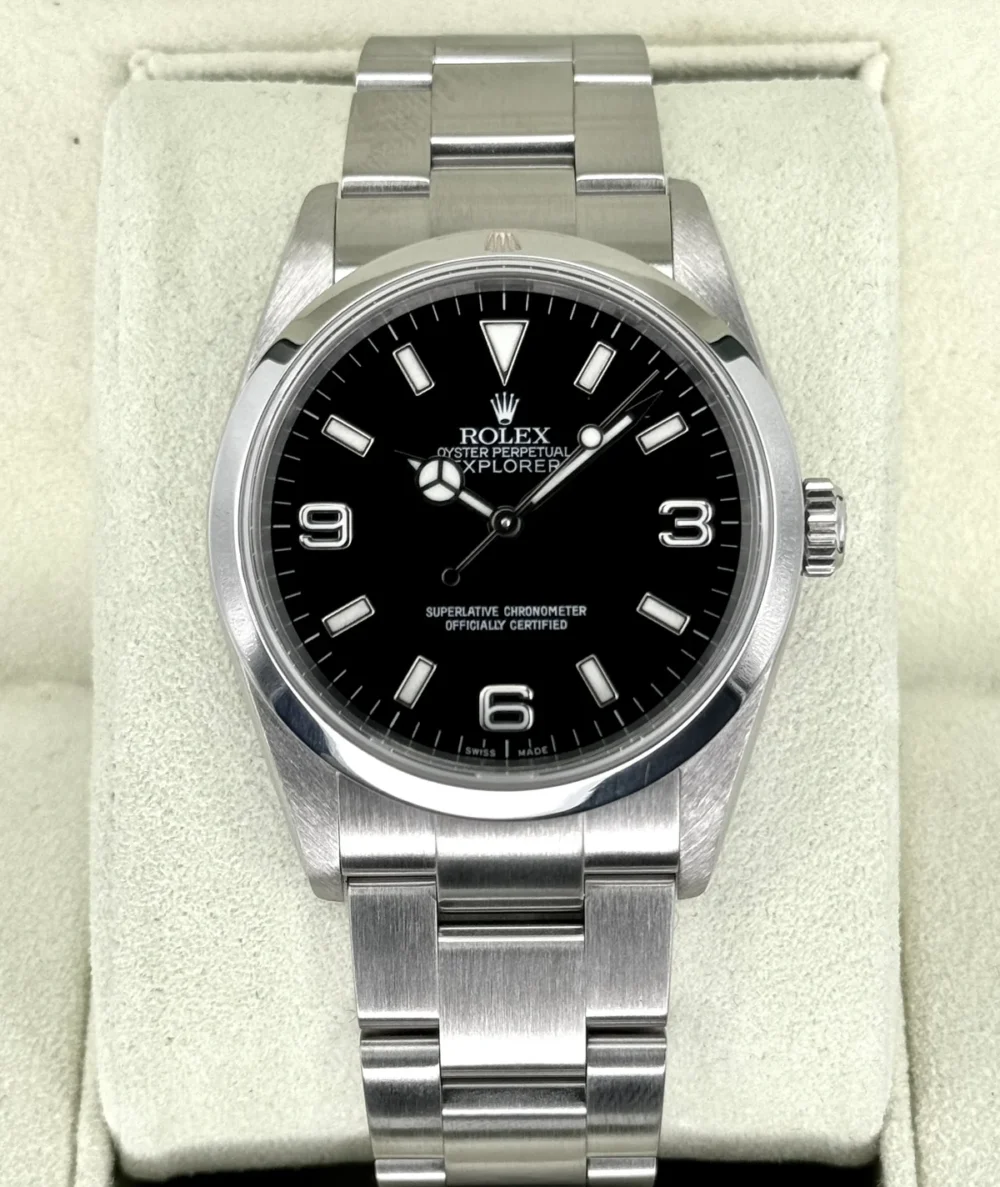 2007 Rolex Explorer 36mm 114270 Stainless Steel Black Dial