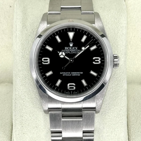 2007 Rolex Explorer 36mm 114270 Stainless Steel Black Dial