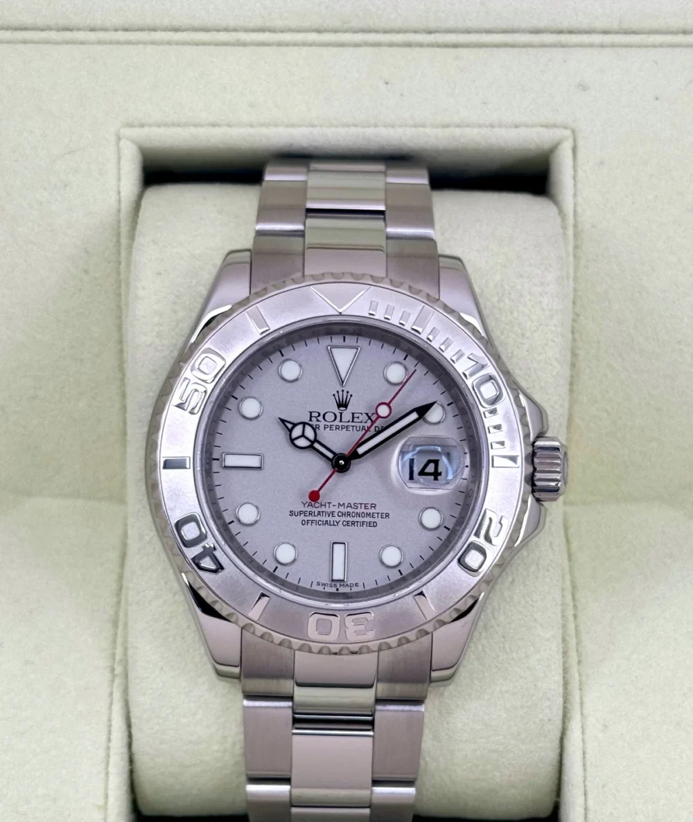 2010 Rolex Yacht-Master 40mm 16622 Platinum Bezel and Dial