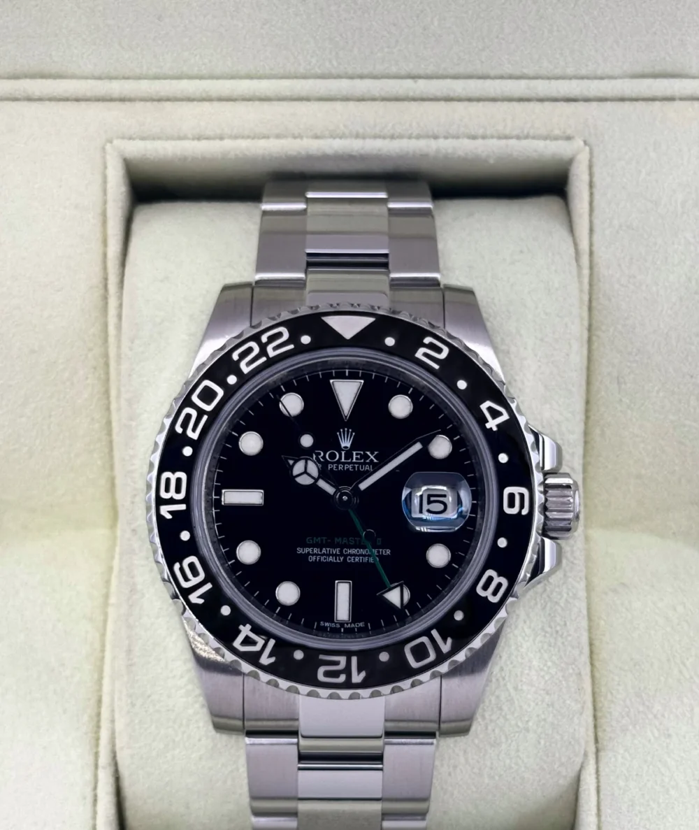2010 Rolex GMT-Master II 40mm 116710LN Stainless Steel Black Dial