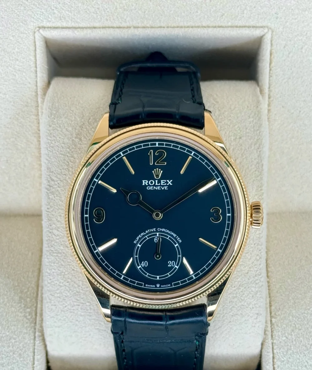 NEW 2024 Rolex 1908 39mm 52508 Yellow Gold Black Dial