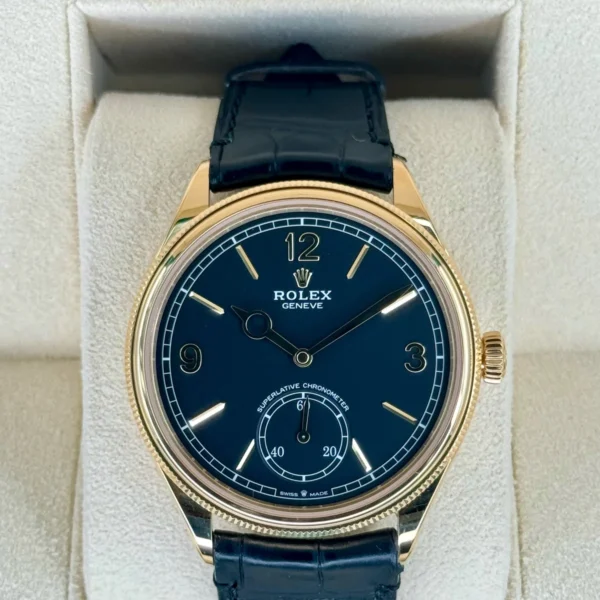 NEW 2024 Rolex 1908 39mm 52508 Yellow Gold Black Dial