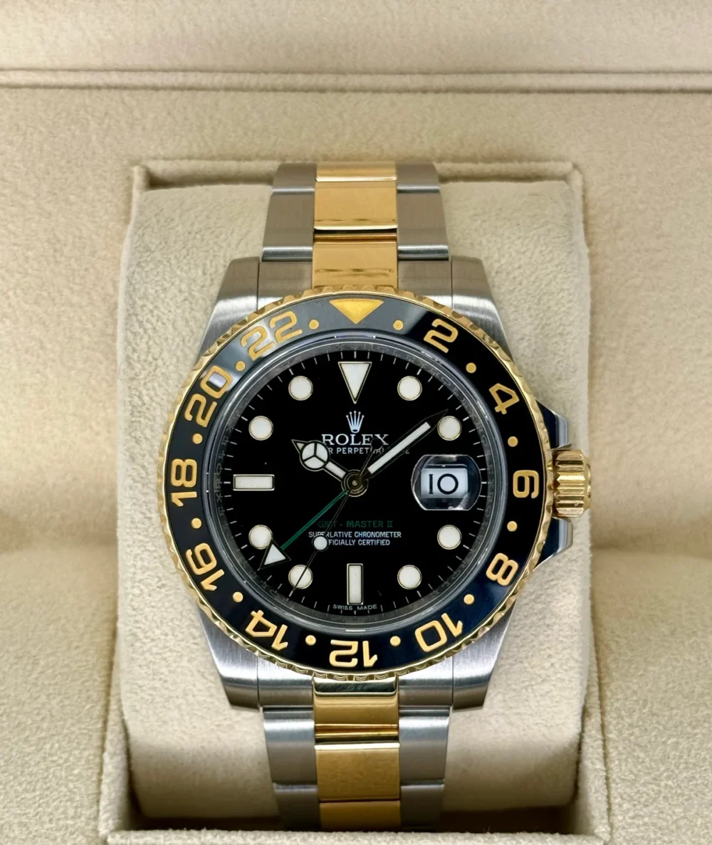 Rolex GMT-Master II 40mm 116713LN Two-Tone Black Dial