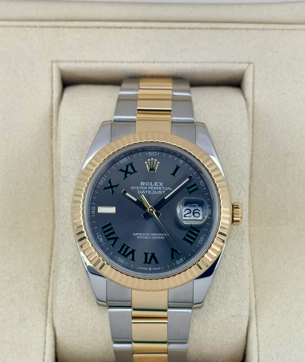 2018 Rolex Datejust 41mm 126333 Two-Tone Oyster Wimbledon Dial