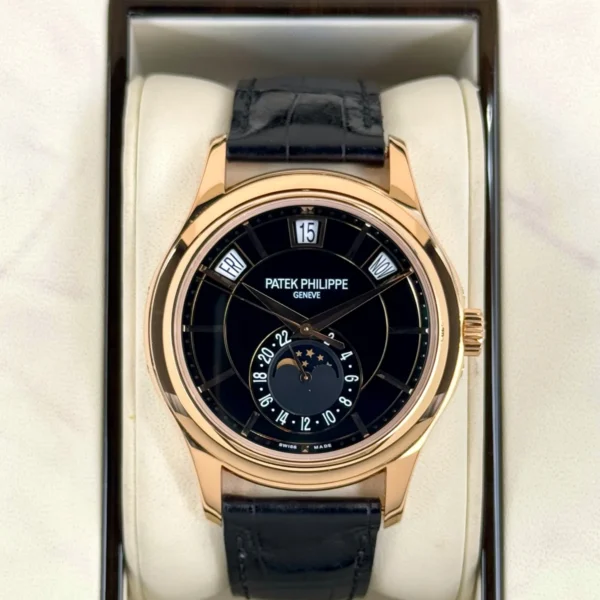 2014 Patek Philippe Annual Calender 40mm 5205R Rose Gold Black Dial