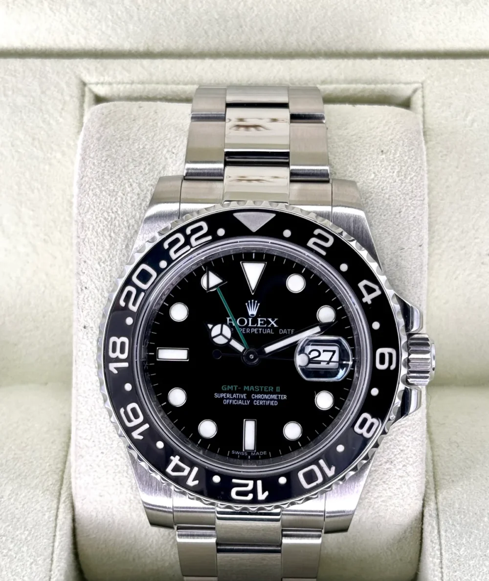 2009 Rolex GMT-Master II 40mm 116710LN Stainless Steel Black Dial