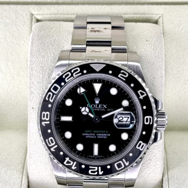 2009 Rolex GMT-Master II 40mm 116710LN Stainless Steel Black Dial