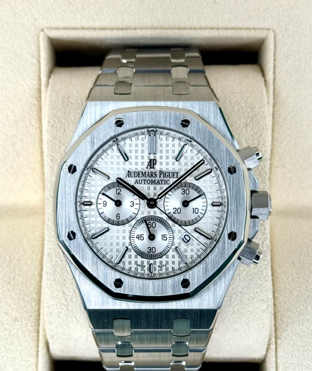 2016 Audemars Piguet Royal Oak Chronograph 41mm 26320ST White Dial