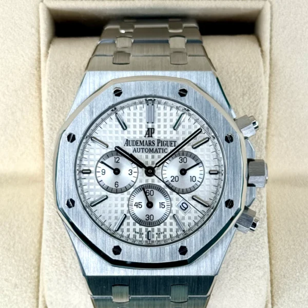 2016 Audemars Piguet Royal Oak Chronograph 41mm 26320ST White Dial