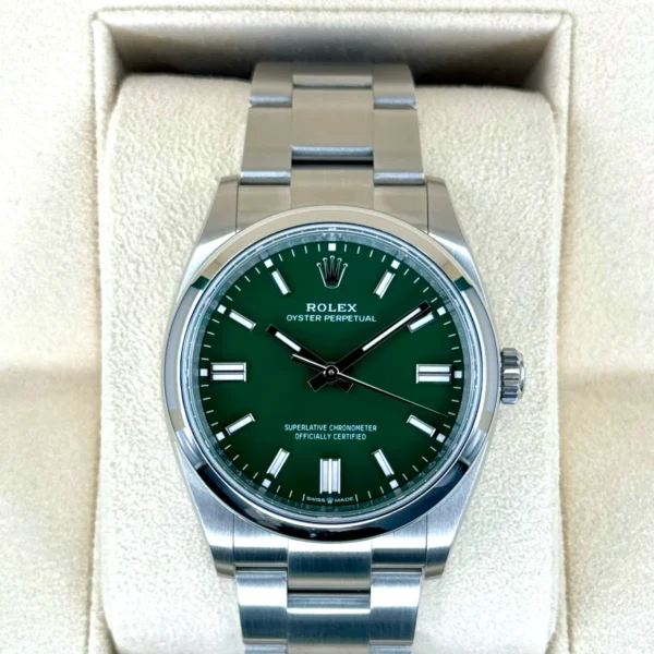 NEW 2025 Rolex Oyster Perpetual 36mm 126000 Green Dial