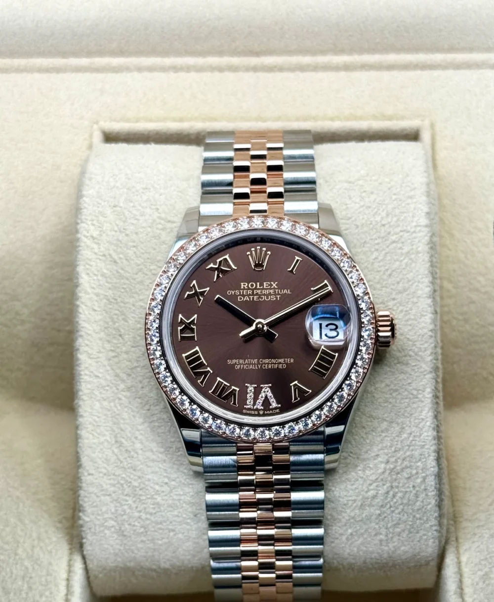 NEW 2023 Rolex Lady Datejust 31mm 278381RBR Two-Tone Chocolate Dial