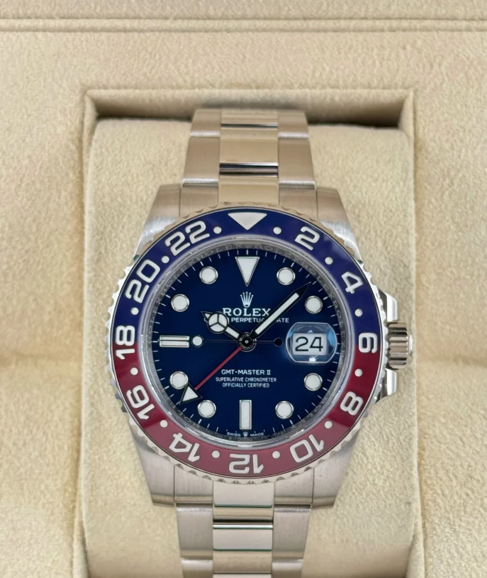 Rolex GMT-Master II "Pepsi" 40mm 126719BLRO White Gold Oyster
