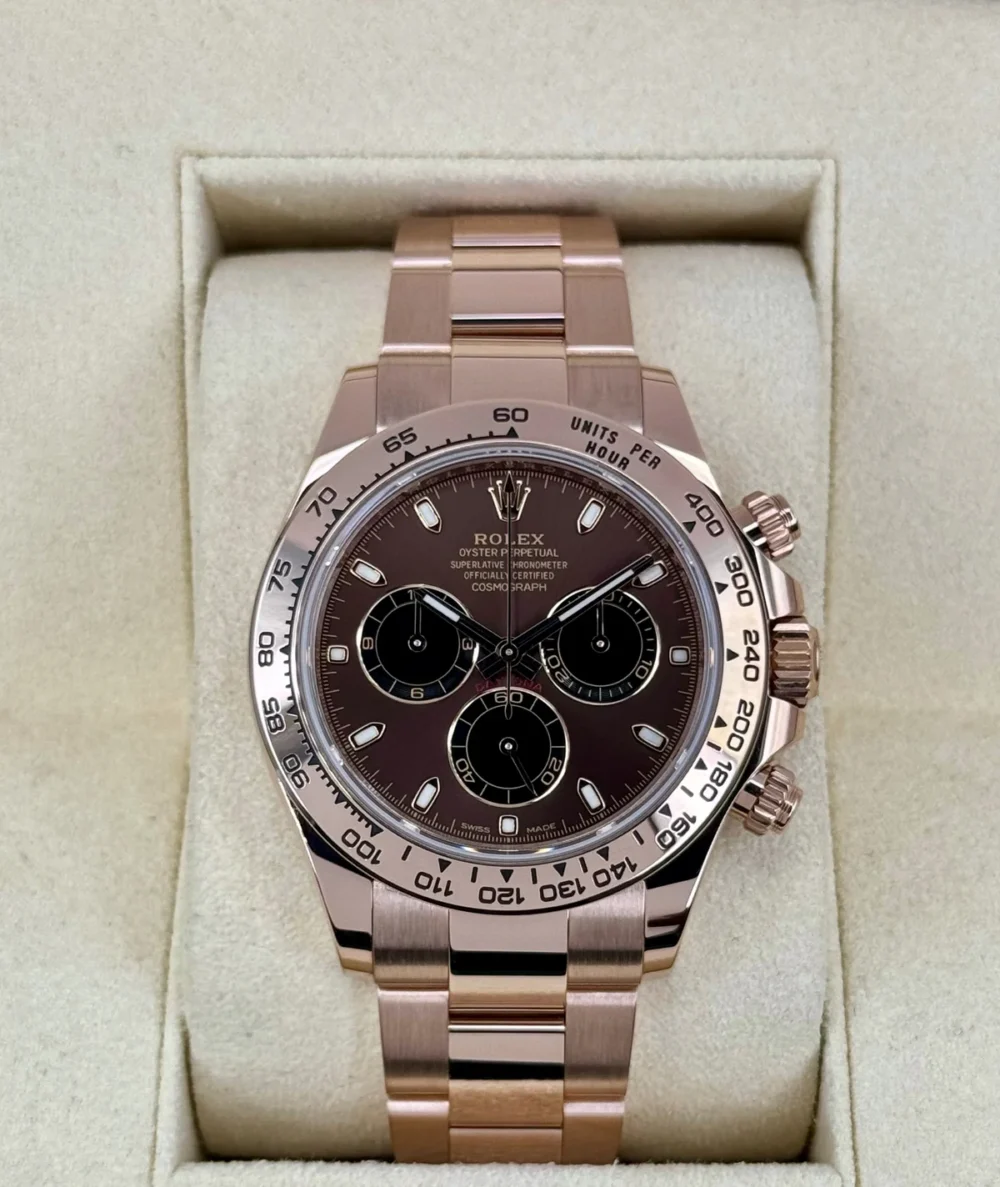 2023 Rolex Daytona 40mm 116505 Rose Gold Chocolate Dial