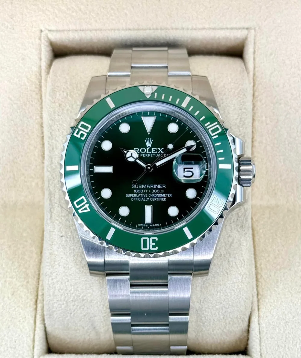 2014 Rolex Submariner "Hulk" 40mm 116610LV Green Dial
