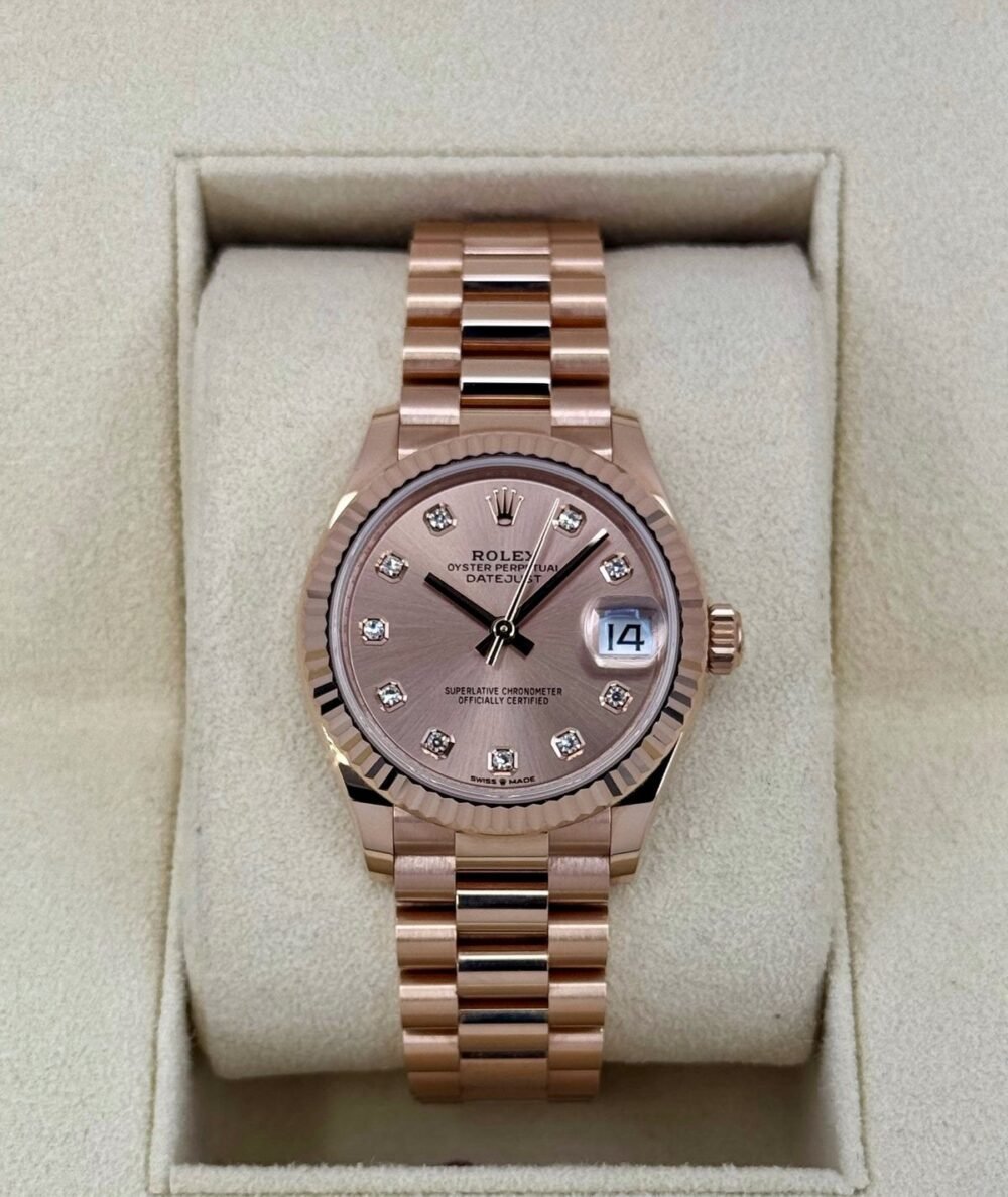 Rolex Datejust 31mm 278275 Rose Gold Rose Diamond Dial