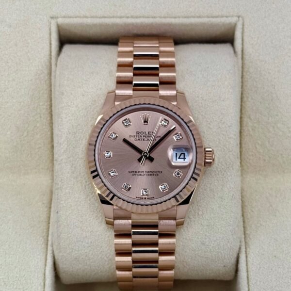 Rolex Datejust 31mm 278275 Rose Gold Rose Diamond Dial