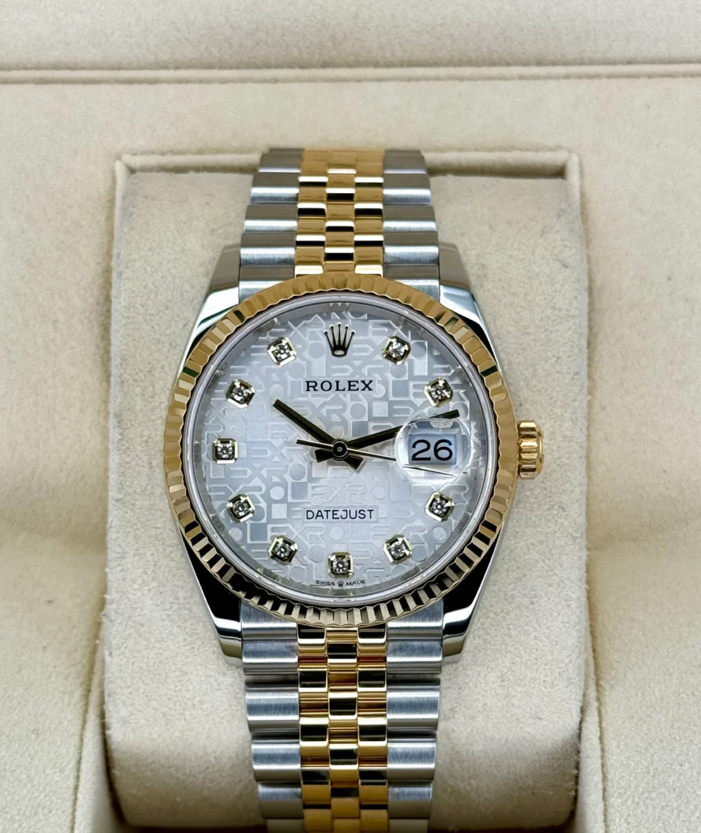 2020 Rolex Datejust 36mm 126233 Two-Tone 10 Diamond Anniversary Dial