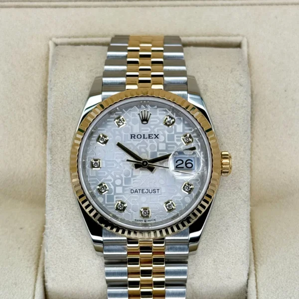 2020 Rolex Datejust 36mm 126233 Two-Tone 10 Diamond Anniversary Dial