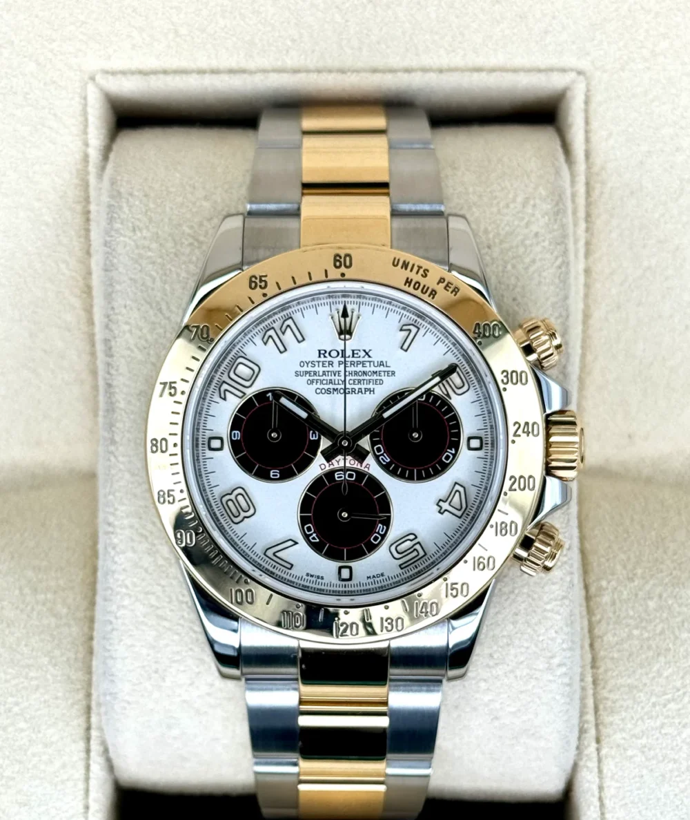 2019 Rolex Daytona 40mm 116523 116523 Panda Arabic Racing Dial