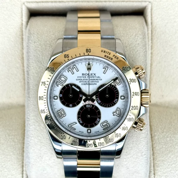 2019 Rolex Daytona 40mm 116523 116523 Panda Arabic Racing Dial