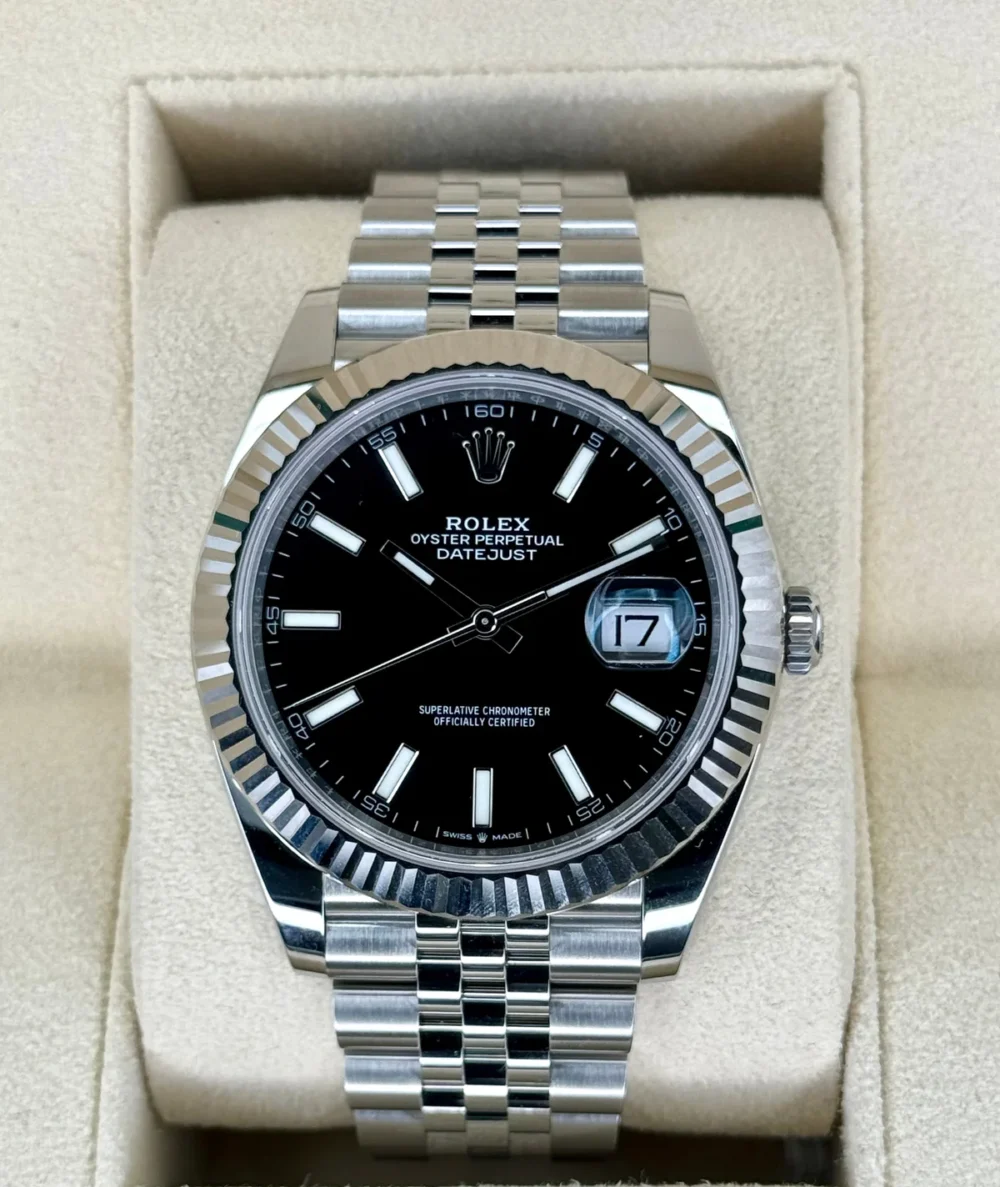 NEW 2025 Rolex Datejust 41mm 126334 Stainless Steel Jubilee Black Dial