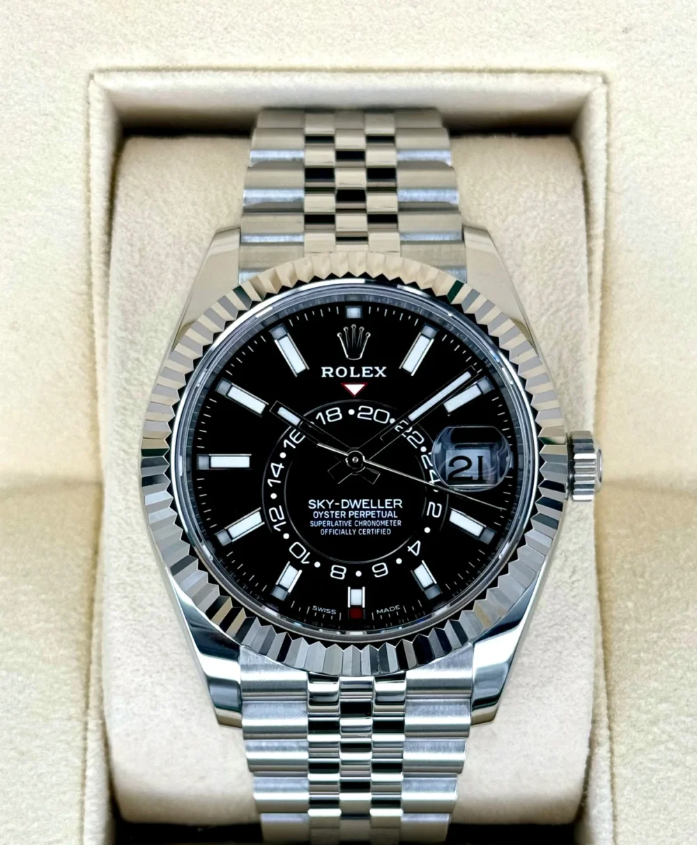 2021 Rolex Sky-Dweller 42mm 326934 Jubilee Black Dial