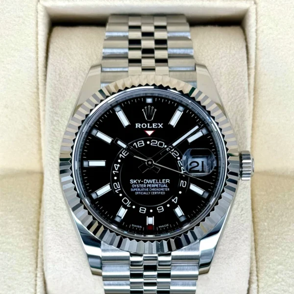 2021 Rolex Sky-Dweller 42mm 326934 Jubilee Black Dial