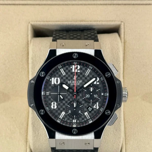 2010 Hublot Big Bang Chronograph Steele Ceramic 44mm Black Dial