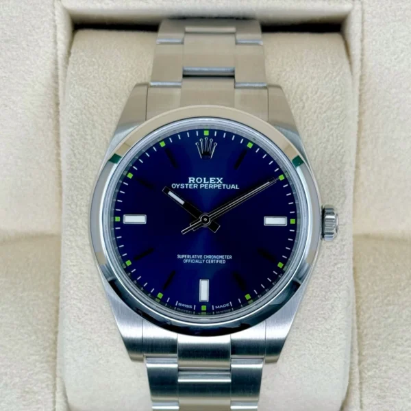 Rolex Oyster Perpetual 39mm 114300 Blue Dial