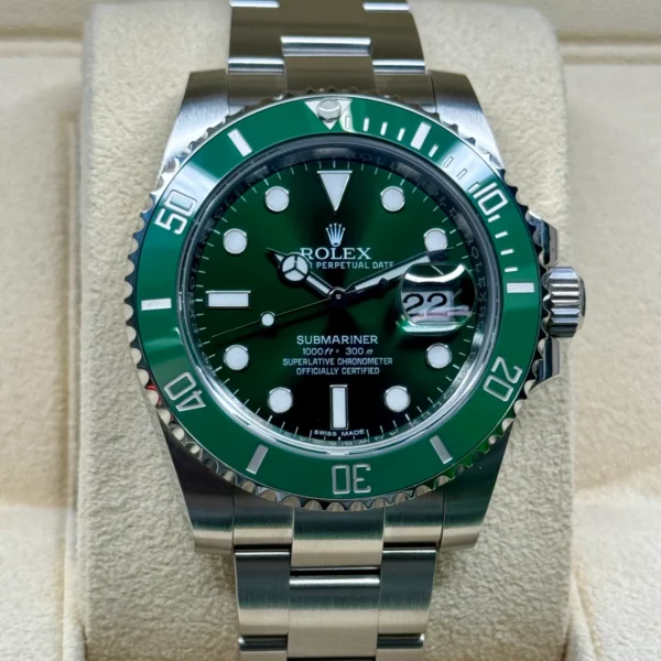 2015 Rolex Submariner "Hulk" 40mm 116610LV Green Dial