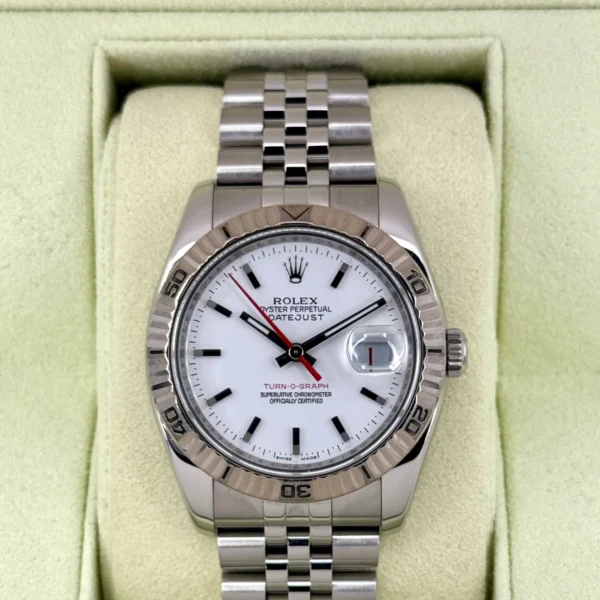 2006 Rolex Datejust Turn-O-Graph 36mm 116264 Jubilee White Dial