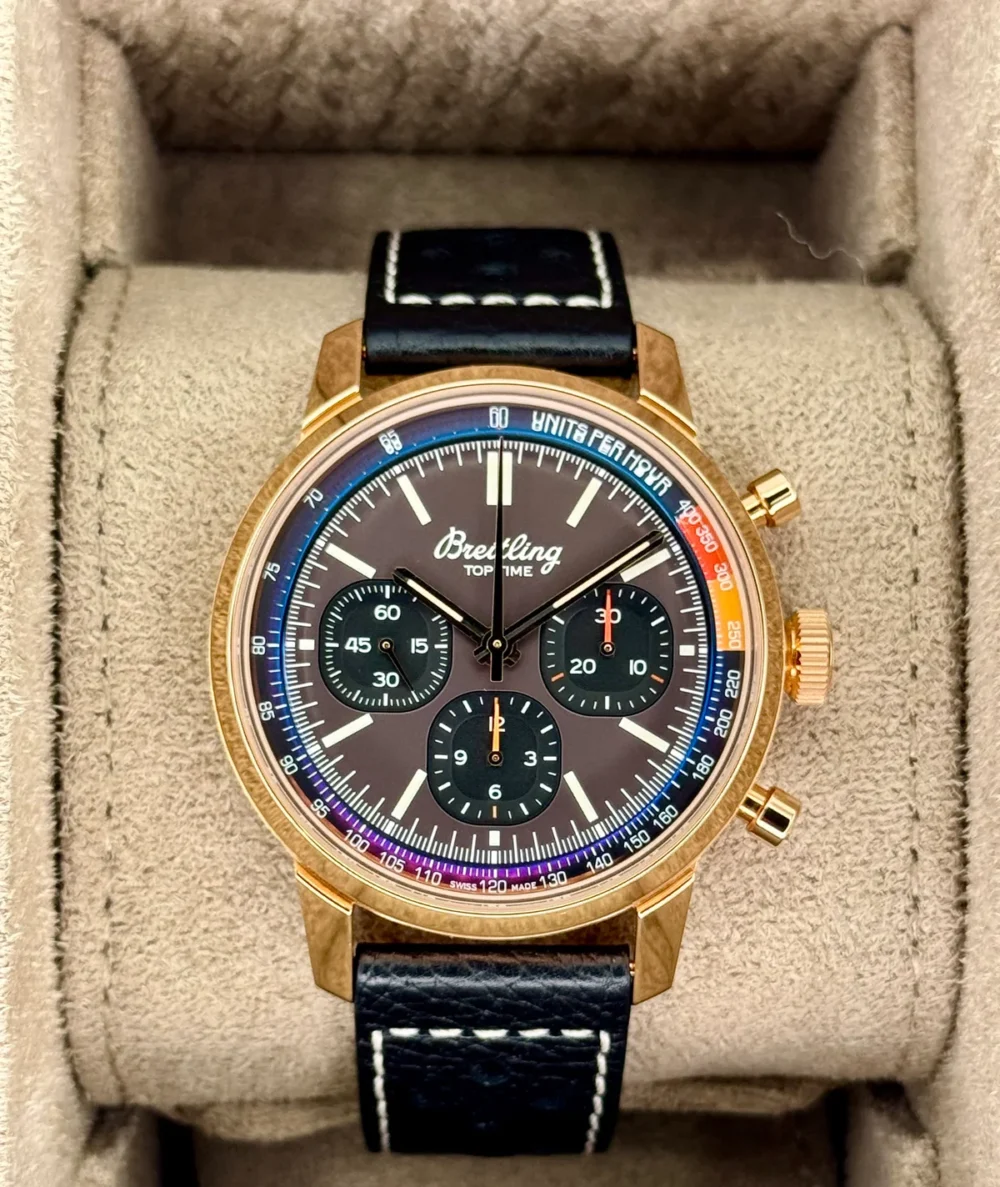 Breitling Top Time B01 41mm RB0176 Rose Gold Brown Dial