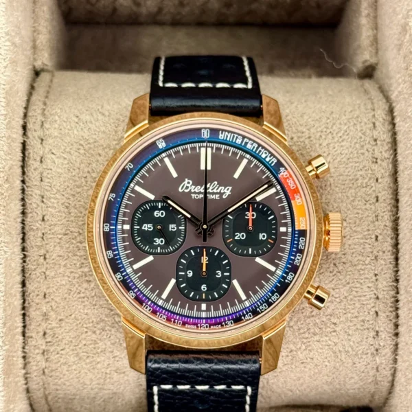 Breitling Top Time B01 41mm RB0176 Rose Gold Brown Dial