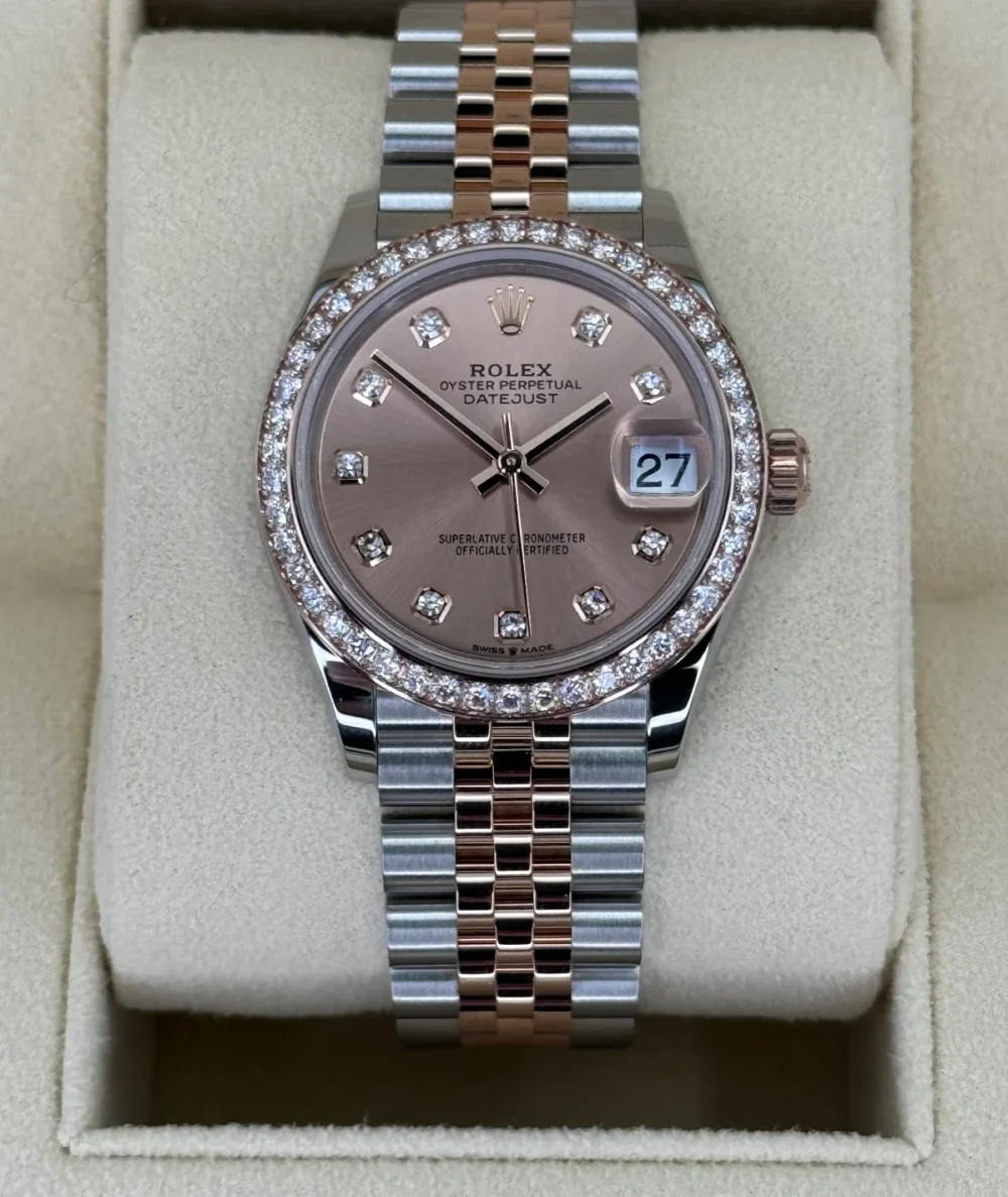 NEW 2023 Datejust 31mm 278381RBR Two-Tone Rose 10 Diamond Dial