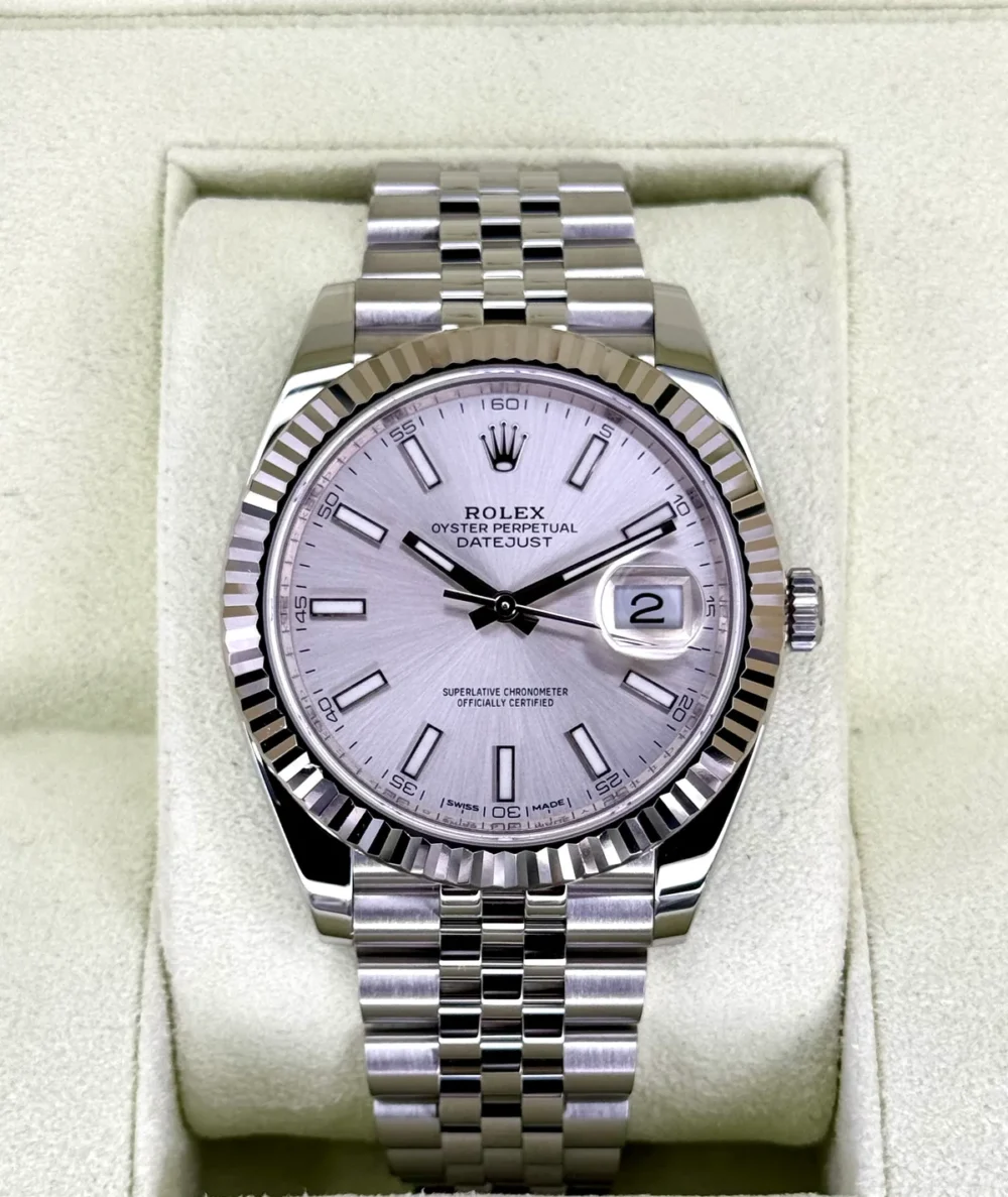 2017 Rolex Datejust 41mm 126334 Stainless Steel Jubilee Silver Dial