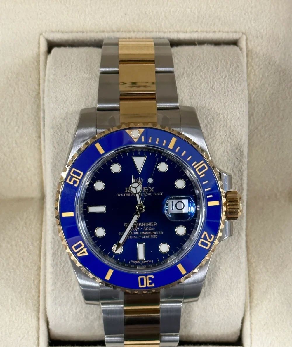 NEW 2019 Rolex Submariner "Bluesy" 40mm 116613LB Two-Tone Blue Dial