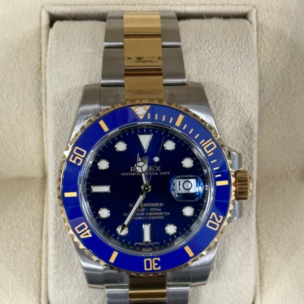 NEW 2019 Rolex Submariner "Bluesy" 40mm 116613LB Two-Tone Blue Dial