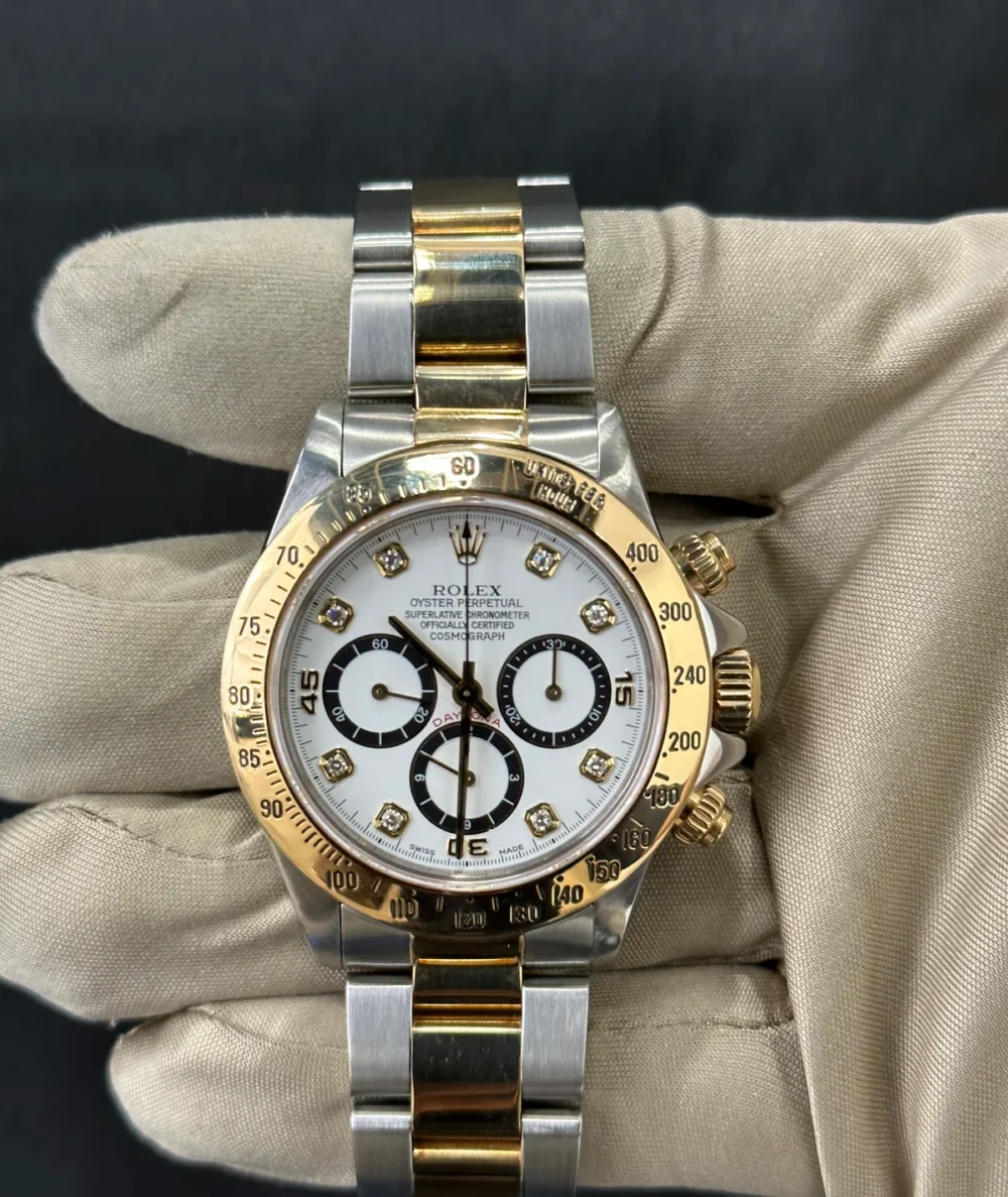 1991 Rolex Daytona 40mm 16523 Two-Tone Zenith Diamond Dial